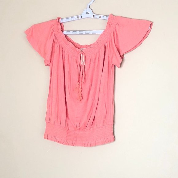 SOLD OUT IN SIZE SMALL Free People FP Movement Pink Off Shoulder Top - Picture 10 of 16